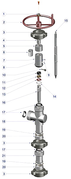 DEENPU 2 Inch 1502 Adjustable Choke Diagram