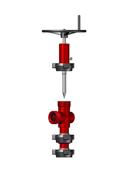 DEENPU 2 Inch 1502 Adjustable Choke Red