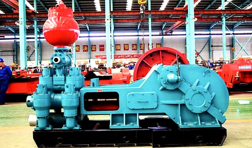 DEENPU API 7K triplex mud pump F-1600 series with power end, fluid end, and pulsation dampener for oil drilling rig mud circulation system
