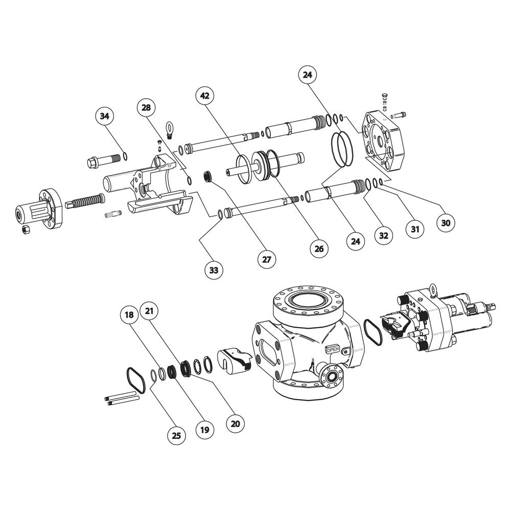 deenpu-cameron-bonnet-kits DEENPU Cameron BOP Bonnet Rebuild Kits Seals Tandem Boosters CAMLAST — Interchangeable